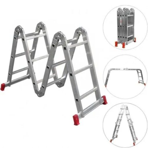 ESCADA MULTIFUNCIONAL ALUMINIO 4X3 - BOTAFOGO