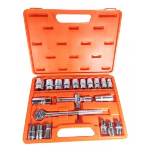 JOGO SOQUETE SEXTAVADO C/ CATRACA 21 PCS 1/2 BFH1881 - BESTFER