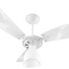 VENTILADOR TETO NEW CRISTAL LIGHT 3121 BRANCO GLOBO ABERTO 127V VENTIDELTA