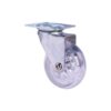 RODIZIO GIRATORIO BASE PLANA 75MM GEL 50KG 3567 LOTUS