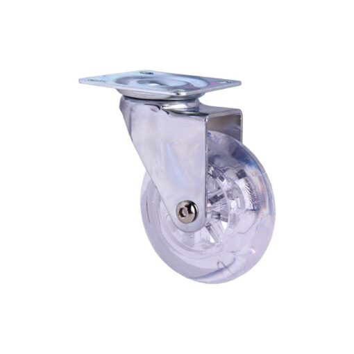 RODIZIO GIRATORIO BASE PLANA 75MM GEL 50KG 3567 LOTUS