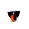RODIZIO FIXO BASE PLANA 3.1/2'' 80MM PRETO (8073) - COLSON