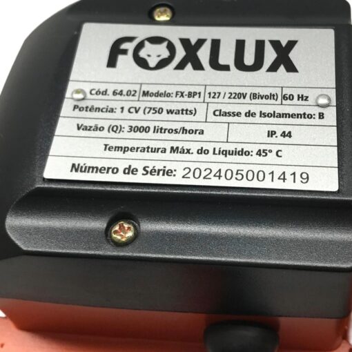 BOMBA PERIFERICA 1CV 127V/220V - FOXLUX