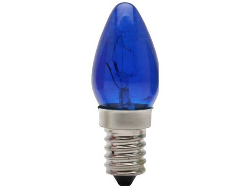 LAMPADA CHUPETA AZUL 7W 127V E14 - BRASFORT