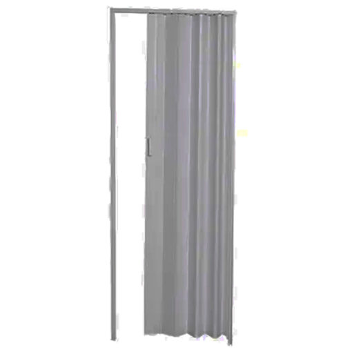 PORTA SANFONADA PVC M80 CINZA